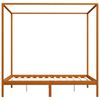 vidaXL Canopy Bed Frame without Mattress Solid Pine Wood 160x200 cm (283260+2x321987)