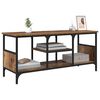 vidaXL TV Cabinet Old Wood 100 x 35 x 45 cm Engineered Wood and Iron