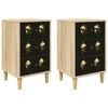 vidaXL Bedside Cabinet BREMEN 2 pcs Sonoma Oak 36 x 33 x 60 cm