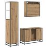 vidaXL Bathroom Furniture Set 3 pcs Artisan Oak Engineered Wood