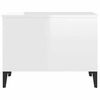 vidaXL Coffee Table High Gloss White 60x44.5x45 cm Engineered Wood