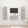 vidaXL TV Cabinet Set 5 pcs Concrete Grey Engineered Wood