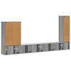 vidaXL TV Wall Cabinet Set Wall-mounted 6 pcs Grey Sonoma