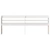 vidaXL Headboard with Shelves White 200 cm Solid Wood Pine