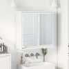 vidaXL Bathroom Mirror Cabinet White 60 x 20 x 60 cm Engineered Wood
