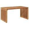 vidaXL Garden Side Table Brown 70 x 37.5 x 35.5 cm Solid teak wood