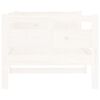 vidaXL Day Bed without Mattress White Solid Wood Pine 80x200 cm