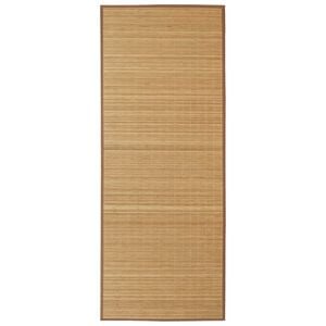 Rectangular Brown Bamboo Rug 150 x 200 cm