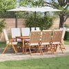 vidaXL Garden Chair 8 pcs Brown and White 57 x 71.5 x 104 cm