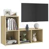 vidaXL TV Cabinets 2 pcs Sonoma Oak 72x35x36.5 cm Engineered Wood