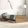 vidaXL Bed Frame Artisan Oak 193 x 78 x 50 cm Engineered Wood