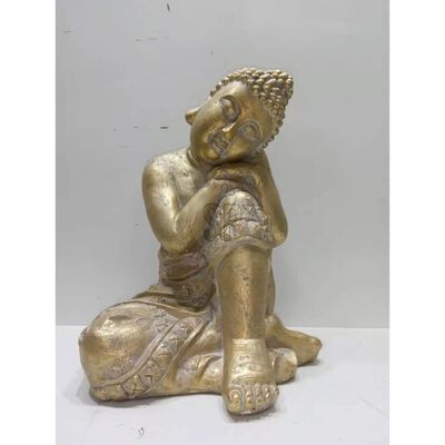 ProGarden Sitting Buddha Decoration Gold MGO
