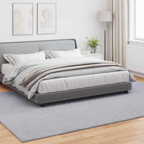 vidaXL Area Rugs Rectangular HUARTE Grey 340 x 240 cm Polyester