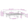 vidaXL Daybed with Trundle without Mattress Wax Brown 80x200 cm Solid Wood