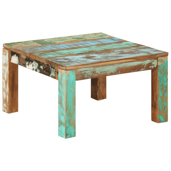 vidaXL Coffee Table 60x60x35 cm Solid Reclaimed Wood