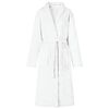 vidaXL Bathrobe without Hood White L Flannel