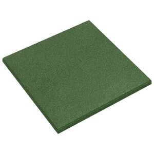 vidaXL Fall Protection Tiles 18 pcs Green 50 x 50 cm Rubber