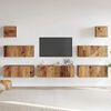 vidaXL 7 Piece TV Cabinet Set Wall-mounted Old Wood Engineered Wood