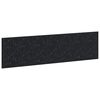 vidaXL Wall-Mounted Headboard DELFT Black Engineered Wood