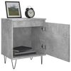 vidaXL Bedside Cabinets 2 pcs Concrete Grey 40x30x50 cm Engineered Wood