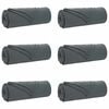 vidaXL Throw Blankets 6 pcs Dark Grey 280 x 210 cm 4.88 kg Fleece