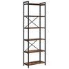 vidaXL Bookshelf Smoked Oak 60 x 30 x 190 cm Engineered Wood
