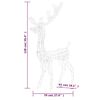 vidaXL Acrylic Reindeer Christmas Decoration 140 LEDs 120cm Blue