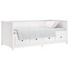 vidaXL Day Bed without Mattress White 90x190 cm Single Solid Wood Pine