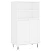 vidaXL Highboard White 60x36x110 cm Engineered Wood