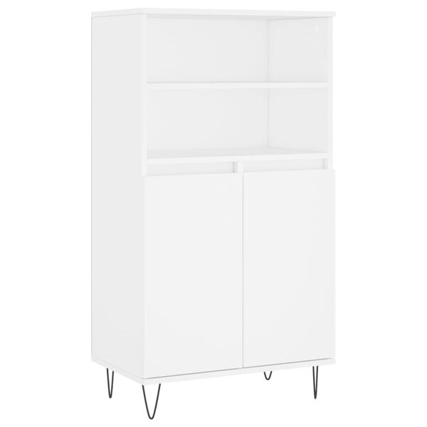 vidaXL Highboard White 60x36x110 cm Engineered Wood