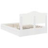 vidaXL Storage Bed with Headboard White 140 x 200 cm Engineered Wood