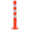 vidaXL Traffic Control Bollards 2 pcs Plastic 75 cm