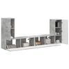 vidaXL TV Cabinet Set 4 pcs Concrete Grey Engineered Wood