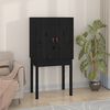 vidaXL Highboard Black 60x40x120 cm Solid Wood Pine