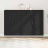 vidaXL Wall-mounted Cabinet 2 pcs Black Oak 69.5 x 34 x 90 cm