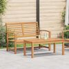 vidaXL Bench 2 pcs Brown Solid Teak Wood