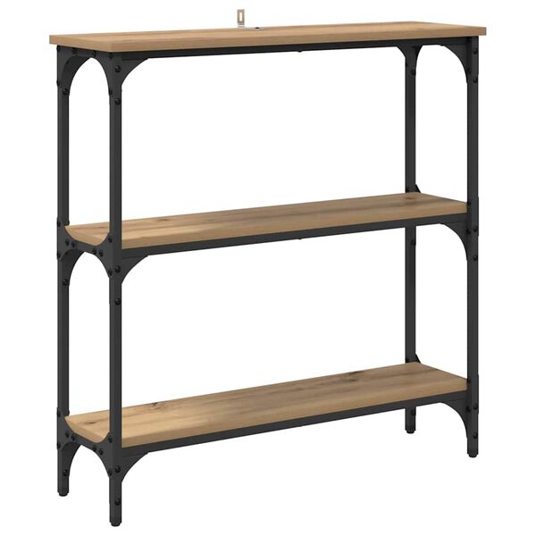 vidaXL Console Table Artisan Oak 75 x 22.5 x 75 cm Engineered Wood