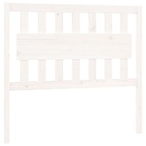 vidaXL Bed Headboard White 105.5x4x100 cm Solid Wood Pine