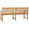 vidaXL Garden Bench 180 cm Solid Teak Wood