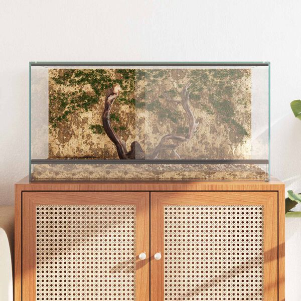 vidaXL Reptile and Amphibian Habitats White 80 x 40 x 40 cm Glass