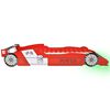 vidaXL Children's LED Race Car Bed 90x200 cm Red