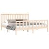 vidaXL Bed Frame without Mattress 200x200 cm Solid Wood Pine