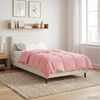vidaXL Winter Duvet Quilted Pink 135 x 220 cm Microfiber
