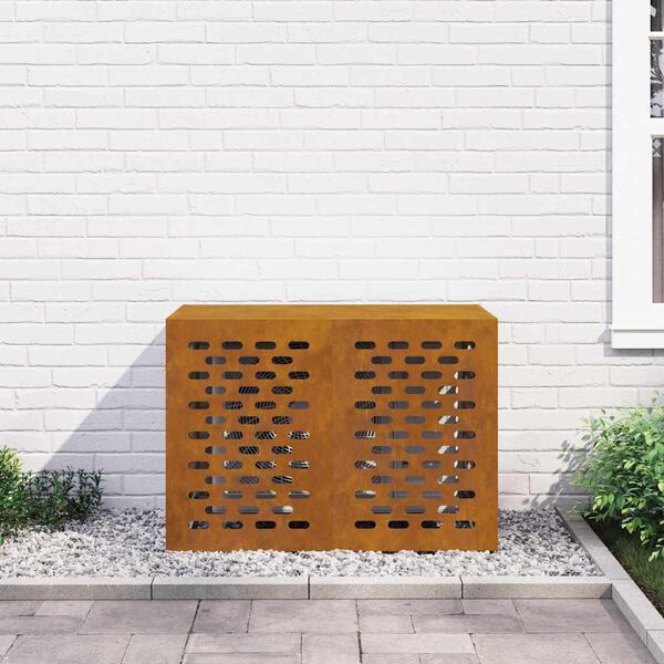 vidaXL Air Conditioner Cover Rusty 100 x 50 x 70 cm Weathering steel
