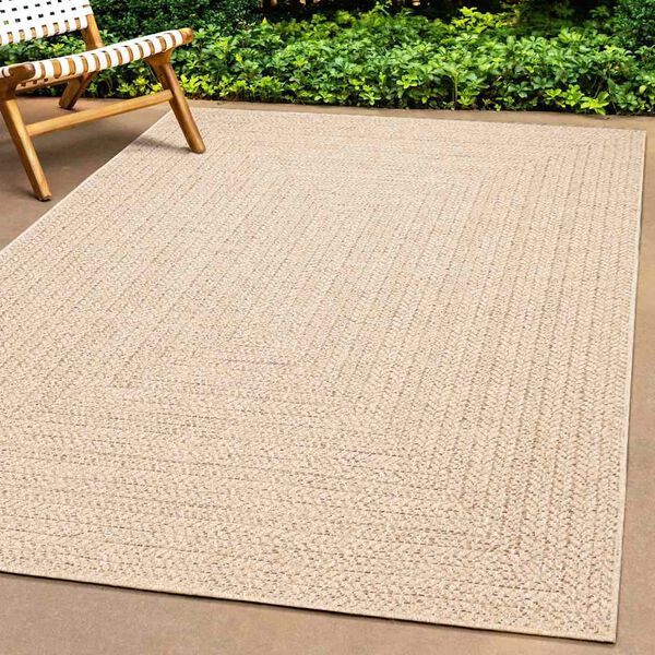vidaXL Rug ZIZUR Beige 60x110 cm Jute Look Indoor and Outdoor