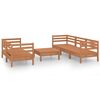 vidaXL 6 Piece Garden Lounge Set Honey Brown Solid Pinewood