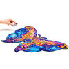 UNIDRAGON 700 Piece Wooden Jigsaw Puzzle Intergalaxy Butterfly Royal Size 60x44 cm