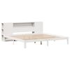 vidaXL Bookcase Bed without Mattress White 200x200cm Solid Wood Pine