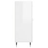 vidaXL Sideboard High Gloss White 34.5x34x90 cm Engineered Wood