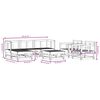 vidaXL 7 Piece Garden Lounge Set Impregnated Wood Pine